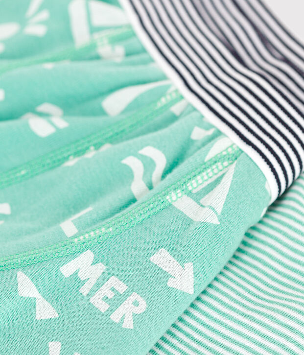 2er-Set Kinder-Boxershorts aus bedruckter Baumwolle vielfarbig