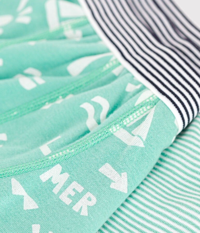 2er-Set Kinder-Boxershorts aus bedruckter Baumwolle variante 1