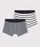 Geschenkset Pyjama und gestreifte Boxershorts aus Baumwolle variante 1
