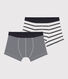 2er-Set gestreifte Boxershorts für Jungen