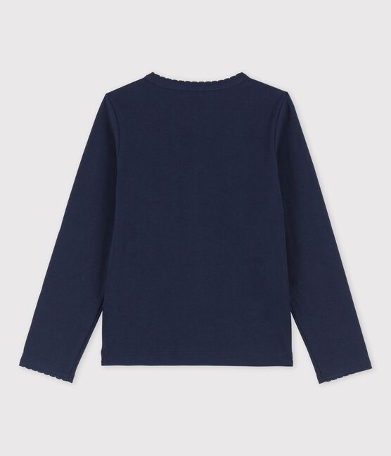 Langärmeliges T-Shirt für Mädchen / Jungen blau SMOKING
