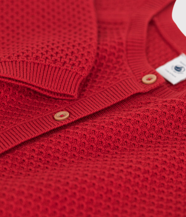 Kinder-Cardigan aus Baumwolle f&uuml;r M&auml;dchen rot