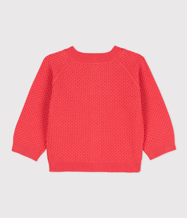 Baby-Cardigan aus Baumwollstrick orange