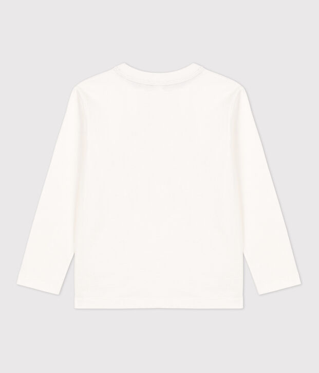 Lang&auml;rmeliges Kinder-T-Shirt aus Baumwolle f&uuml;r Jungen weiss