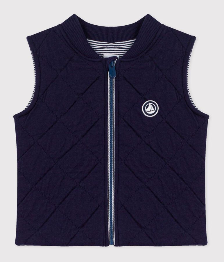Baby-Weste aus gesteppter Baumwolle blau