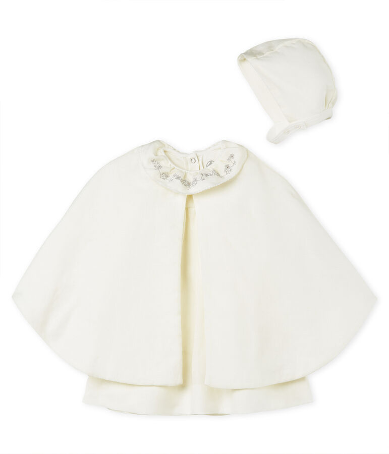 3-Teiliges ensemble baby-festtagskleidung m&auml;dchen aus leinen vielfarbig