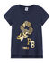 Kurzärmliges T-Shirt für Mädchen blau SMOKING
