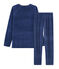 Kinderpyjama aus Nicki für Jungen blau MEDIEVAL/blau MAJOR