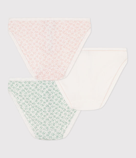 3er-Set Kinder-Slips aus Baumwolle mit Blumenmotiv variante 1