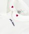 Baby-Body mit besticktem Kragen und Schriftzug an der Brust rot MARSHMALLOW/weiss CORRIDA