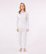 Damen-Pyjama aus Baumwolle mit Herzmotiv