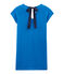 Kurzärmeliges leinenkleid damen blau RIYADH