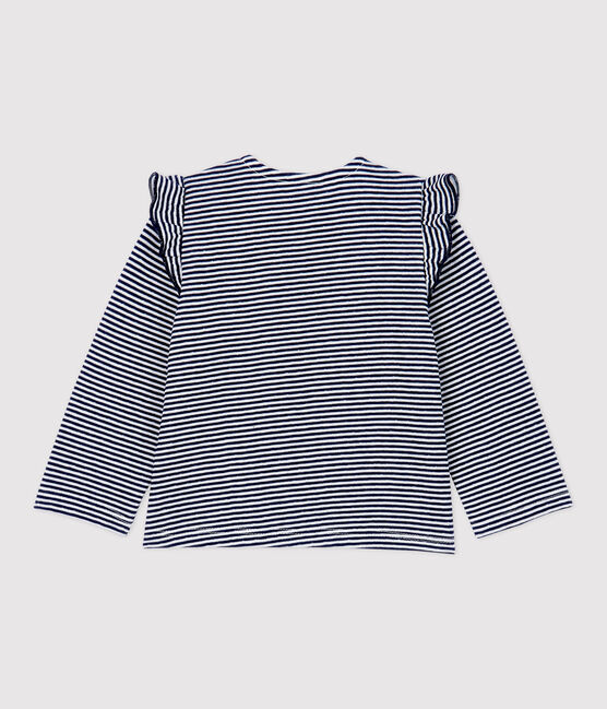 Baby-Cardigan aus Baumwolle blau SMOKING/weiss MARSHMALLOW