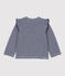 Baby-Cardigan aus Baumwolle blau SMOKING/weiss MARSHMALLOW