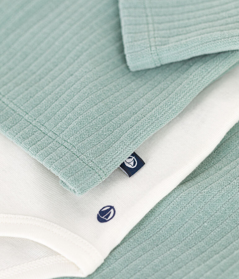 3-teiliges Baby-Set aus Nicki gr&uuml;n