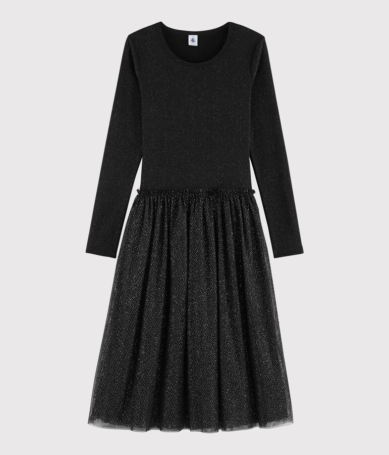 Kleid aus T&uuml;ll f&uuml;r Damen schwarz/gelb