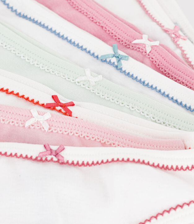 Set Kinder-Slips aus einfarbiger Baumwolle vielfarbig