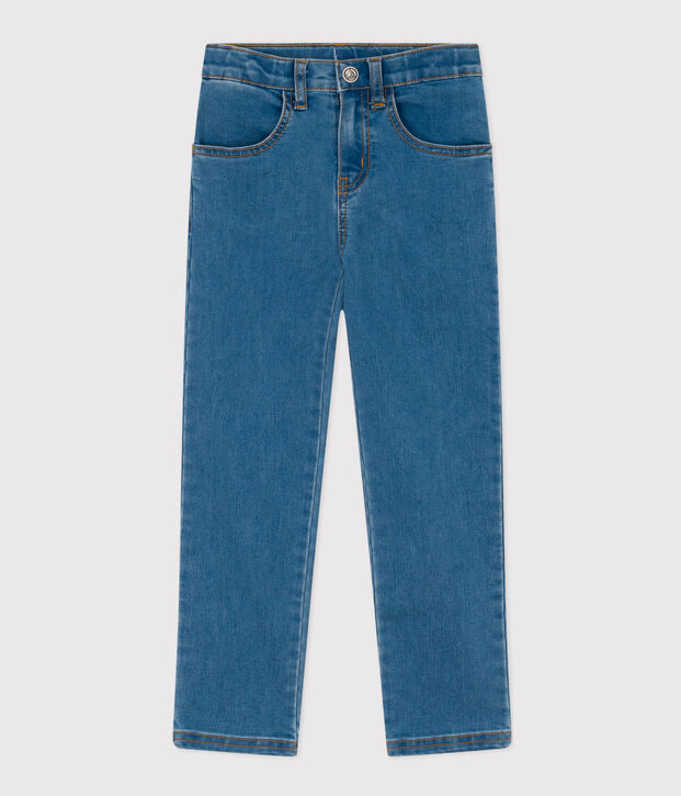 Kinderhose aus Denim in Slim-Fit-Passform f&uuml;r M&auml;dchen blau