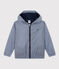 Warme Windjacke aus recyceltem Polyester für Kinder Mädchen/Jungen blau SMOKING/weiss MARSHMALLOW