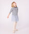 Kinder-Matrosenshirt aus Bio-Baumwolle weiss MARSHMALLOW/blau SMOKING