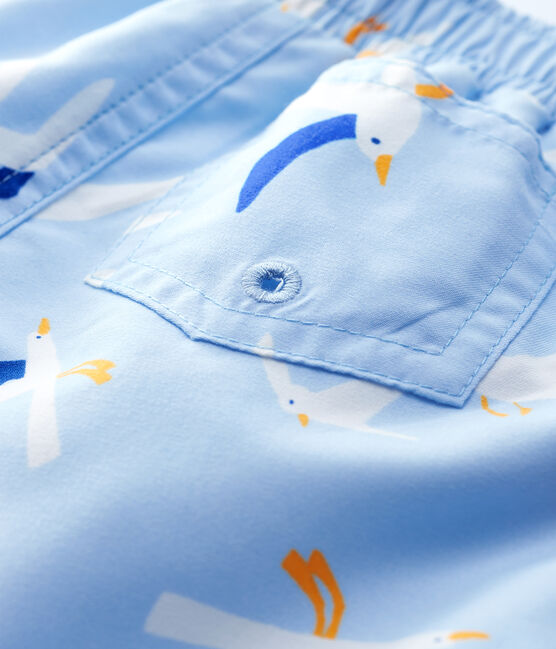 Umweltfreundliche Baby-Badehose Jungen blau JASMIN/weiss MULTICO