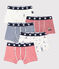 Set mit 5 Boxershorts mit festlichem Aufdruck für kleine Jungen variante 1