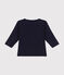 Langärmeliges Baby-T-Shirt aus Baumwolle blau SMOKING