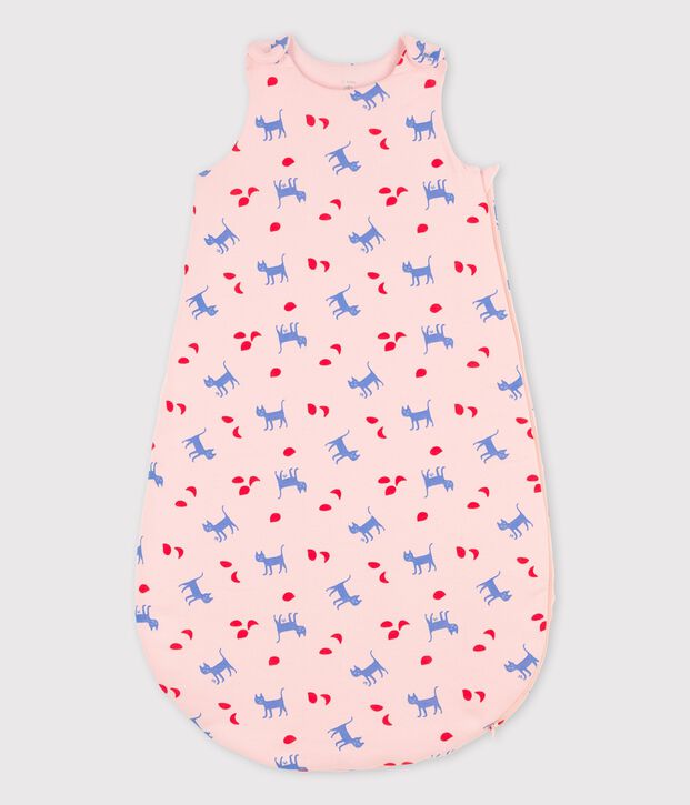 Bedruckter Babyschlafsack aus Baumwolle rosa/vielfarbig