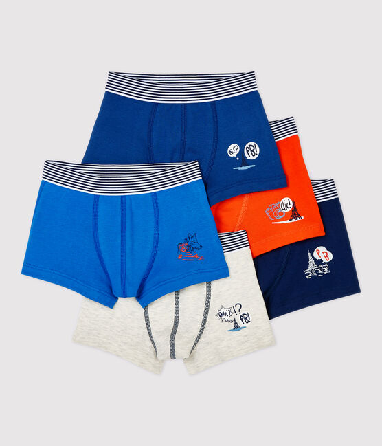 5er-Set Boxershorts aus Baumwolle mit Paris-Print für Jungen variante 1