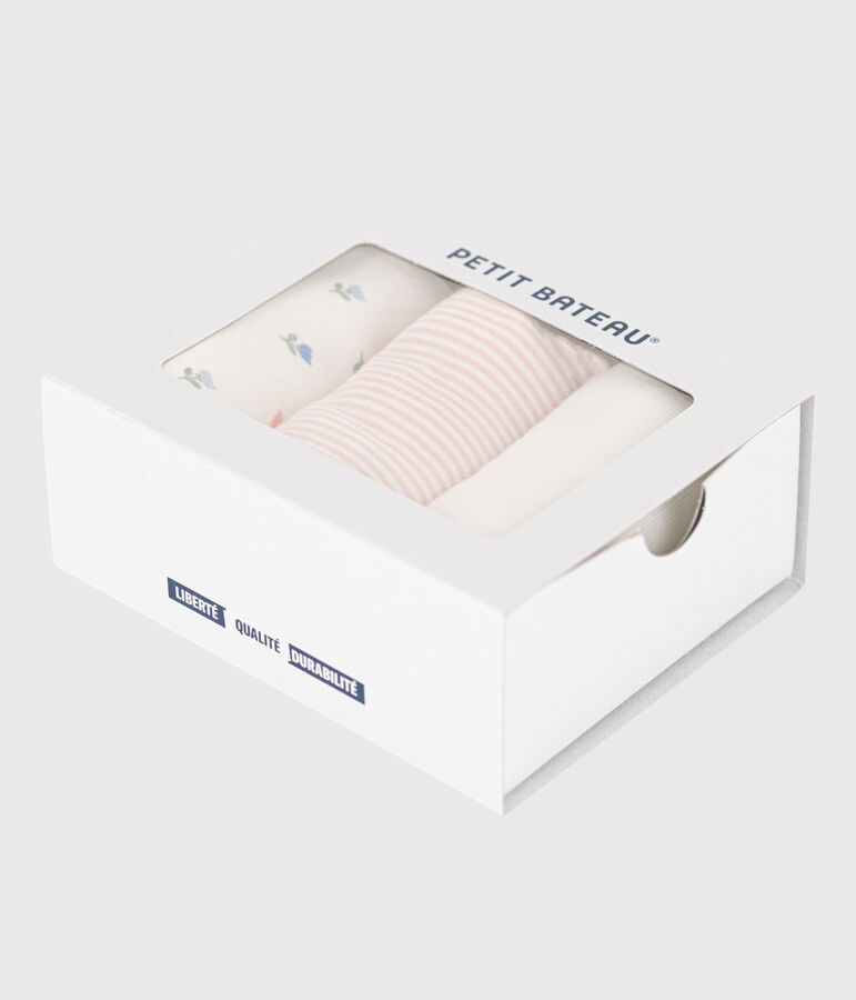 3er-Set bedruckten L&auml;tzchen aus Baumwolle vielfarbig