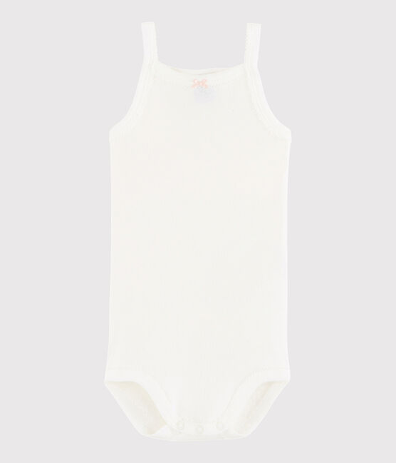 Baby-Trägerbody Mädchen weiss MARSHMALLOW