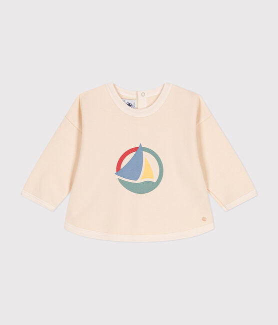 Baby-Sweatshirt aus Molton naturfarben AVALANCHE