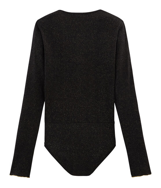 Wickelbody für Damen schwarz NOIR/gelb OR