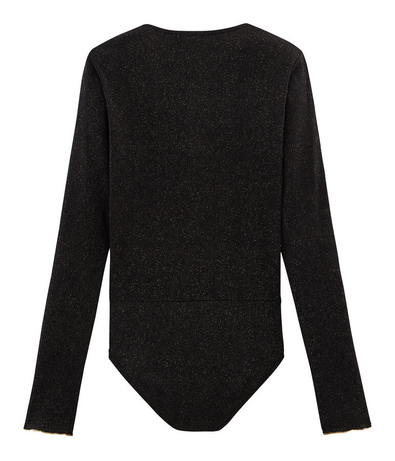 Wickelbody f&uuml;r Damen schwarz/gelb