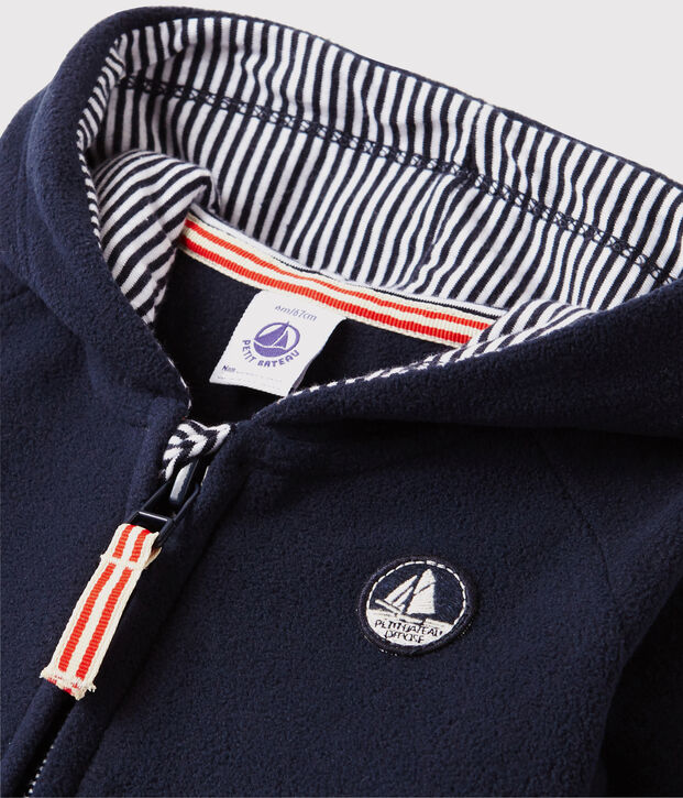 Baby-Sweatshirt aus Polar-Fleece blau