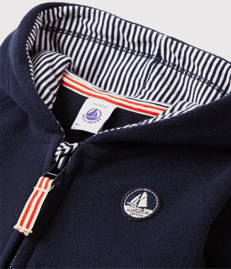 Baby-Sweatshirt aus Polar-Fleece blau