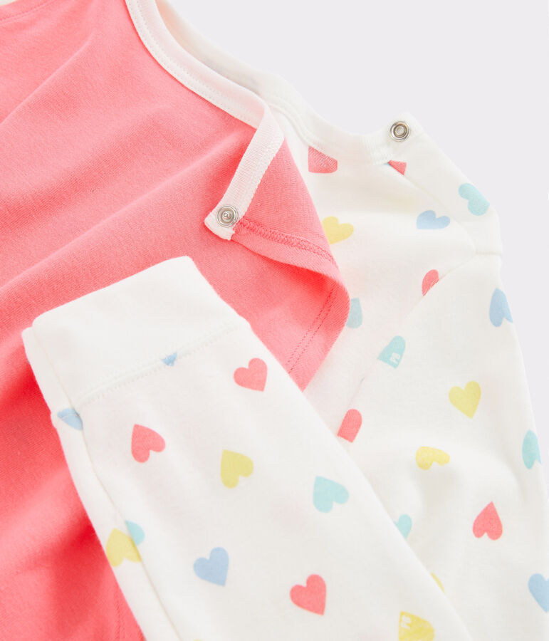 Overall mit Maske f&uuml;r M&auml;dchen weiss/vielfarbig