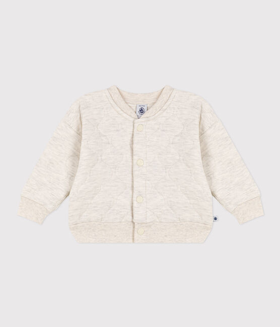 Baby College-Jacke aus gestepptem Doppeljersey beige MONTELIMAR CHINE