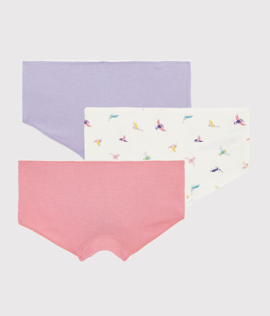 Set mit 3 Shortys mit Vogel-Print für kleine Mädchen variante 1