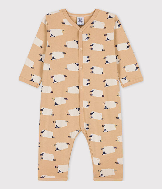 Fußloser Baby-Strampler aus Baumwolle mit Schafmotiv TRENCH/ MULTICO