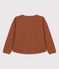 Kinder-Sweatshirt aus gestepptem Doppeljersey für Mädchen / Jungen braun CINA