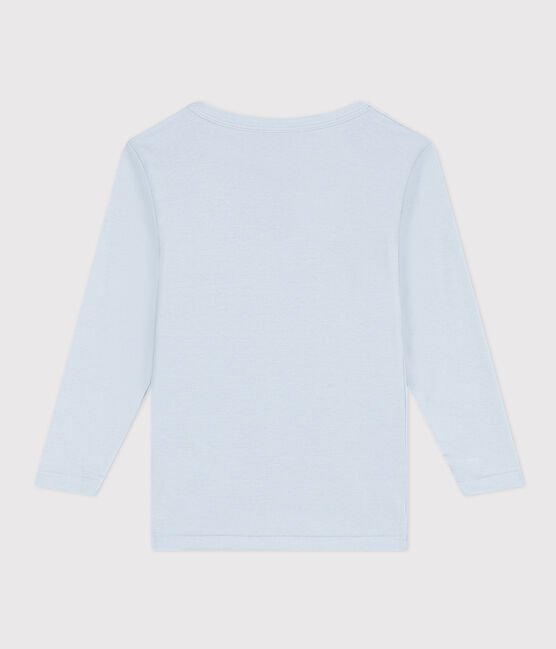 Langärmeliges T-Shirt aus Baumwolle. blau GOMME