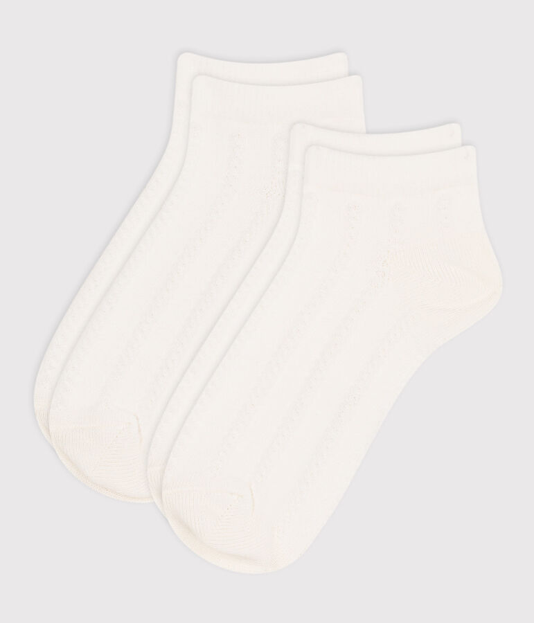 2er-Set Kinder-Socken aus einfarbiger Baumwolle variante 1