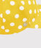 Kinder-Schirmmütze mit Polka-Dot-Print Mädchen gelb SHINE/weiss MARSHMALLOW