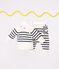 2-teiliges Baby-Set aus Wollstrick mit Matrosenstreifen blau MARSHMALLOW/ SOIR