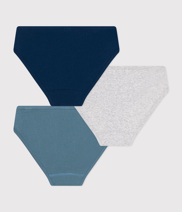 3er-Set Slips aus Baumwolle f&uuml;r Damen vielfarbig