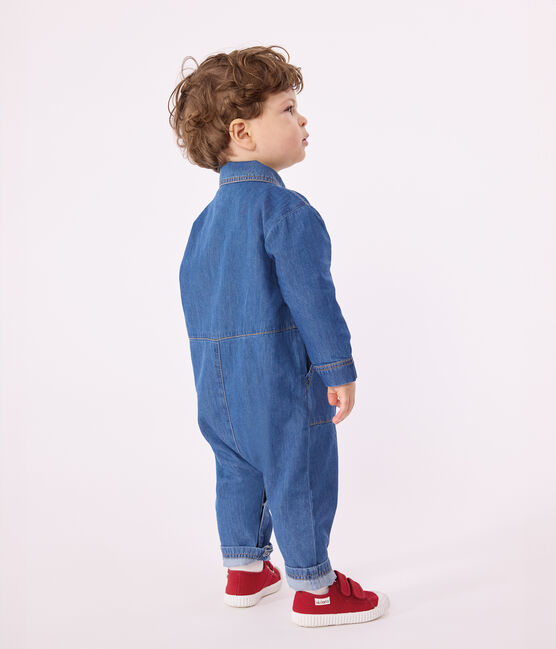 Langer Baby-Overall aus Denim blau DENIM CLAIR