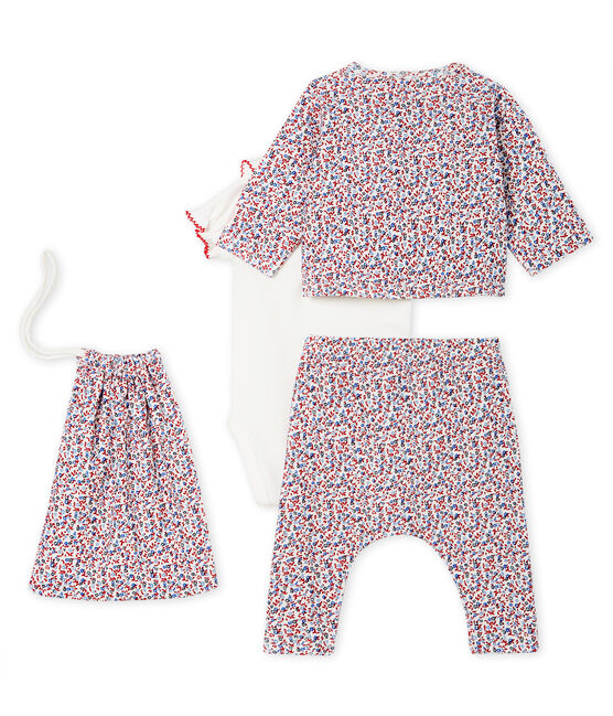 4-Teiliges gemustertes baby-set für mädchen variante 2