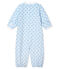 Kombi-Overall aus Rippstrick für Babys blau FRAICHEUR/weiss MULTICO