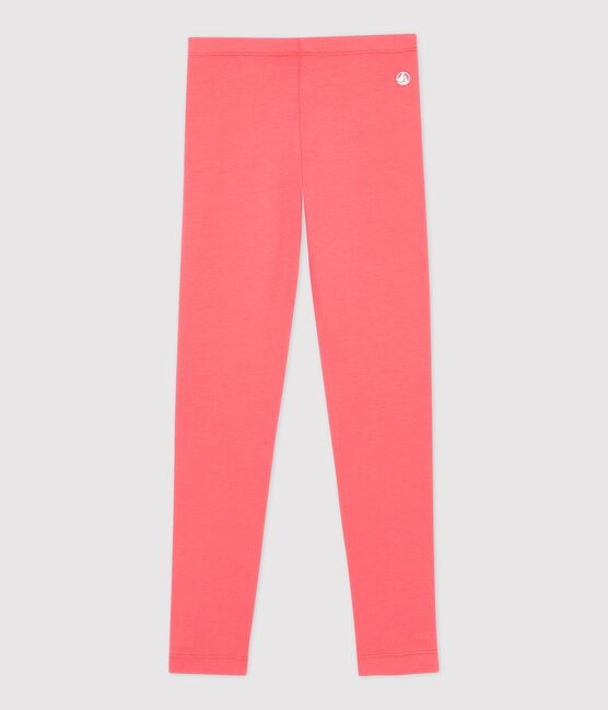 Kinder-Leggings aus Jersey-Elasthan für Mädchen orange PEACHY